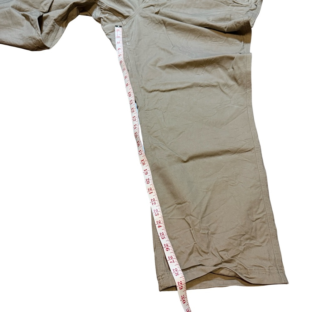 Duluth Trading Co Big Men's Tan Khaki Flex Firehose Canvas 46x30 Relaxed‎ Fit - Picture 3 of 8